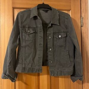 Stylish army green Denim Jacket